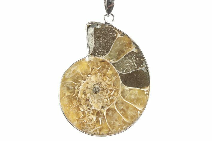 Fossil Ammonite Pendant - Million Years Old #252568
